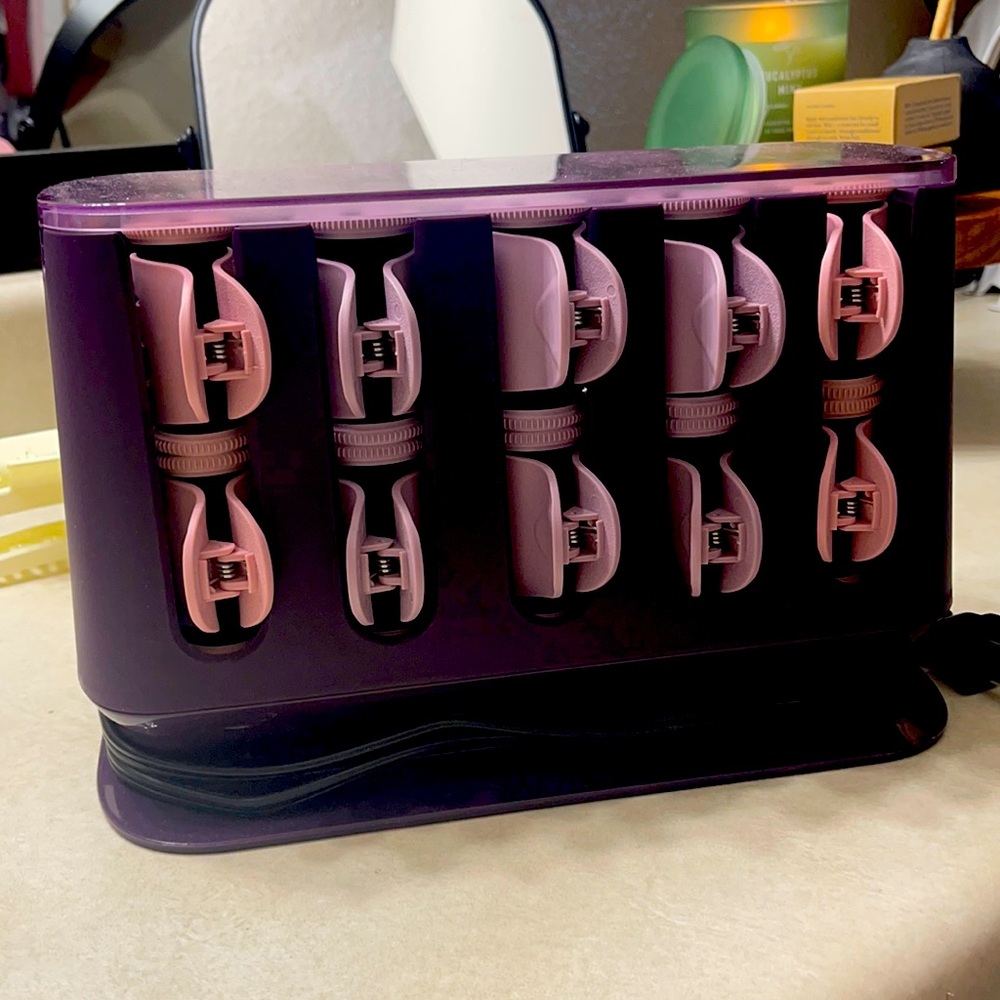 Pre-heating hair curlers!